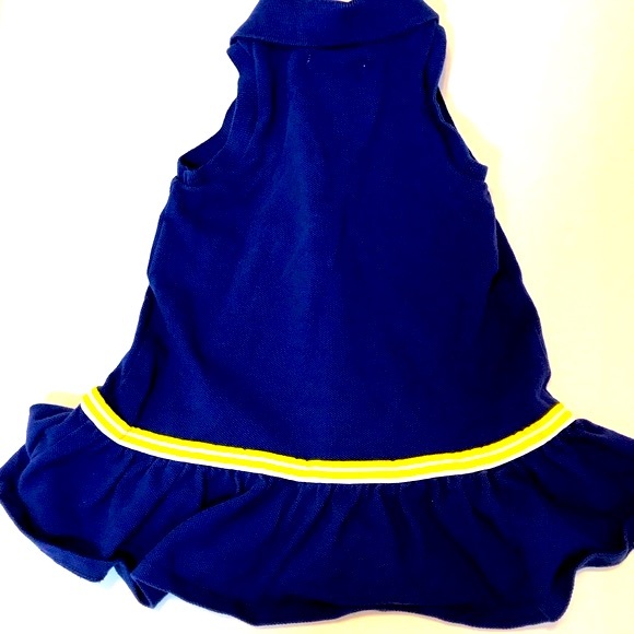 RALPH LAUREN POLO 2PC SET SIZE 6M ROYAL BLUE/YELLOW - Picture 3 of 13